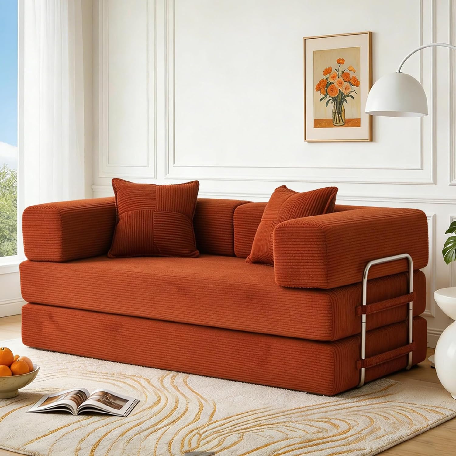 160cm Sofá Cama 2 Plazas | Pana,Modular,Plegable 5 en 1