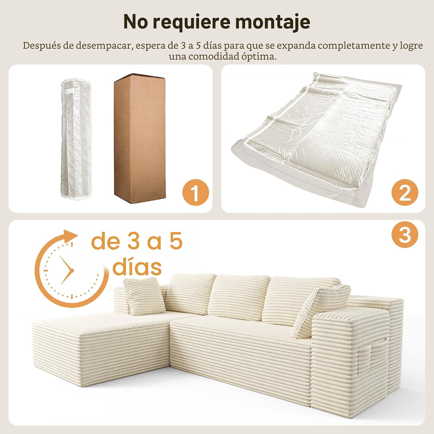 Sofá Esquinero Modular Forma L
