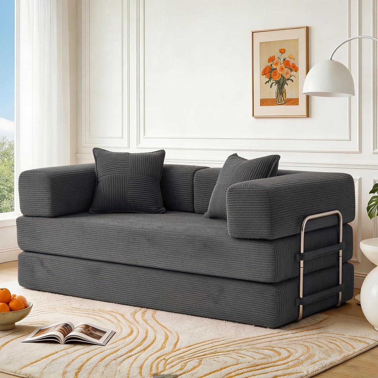 160cm Sofá Cama 2 Plazas | Pana,Modular,Plegable 5 en 1