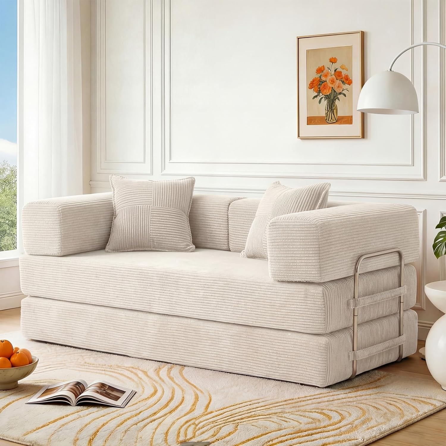 160cm Sofá Cama 2 Plazas | Pana,Modular,Plegable 5 en 1
