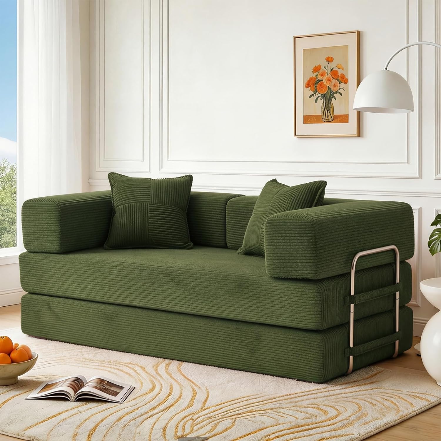 160cm Sofá Cama 2 Plazas | Pana,Modular,Plegable 5 en 1