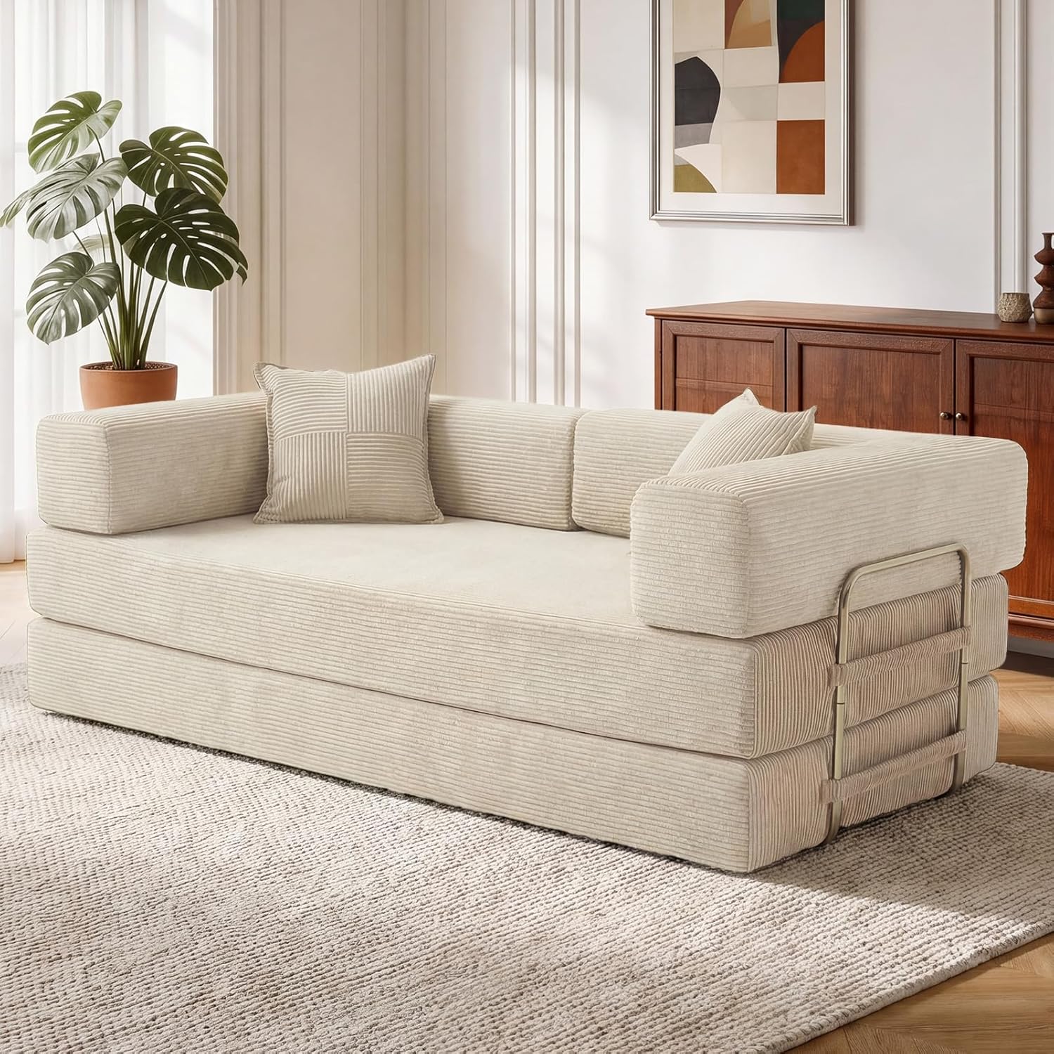 160cm Sofá Cama 2 Plazas | Pana,Modular,Plegable 5 en 1