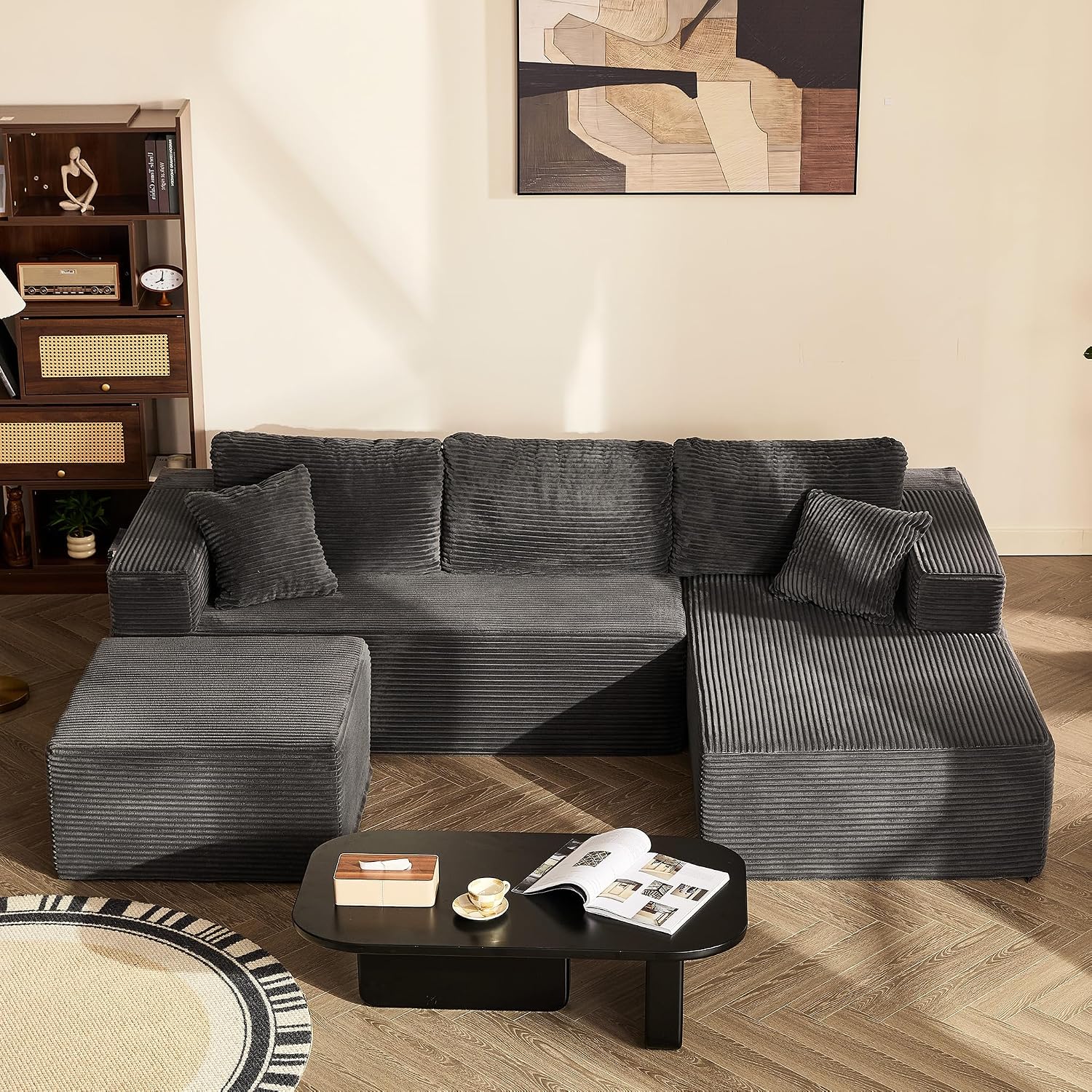 Sofá esquinero con función Cama y Chaise Longue