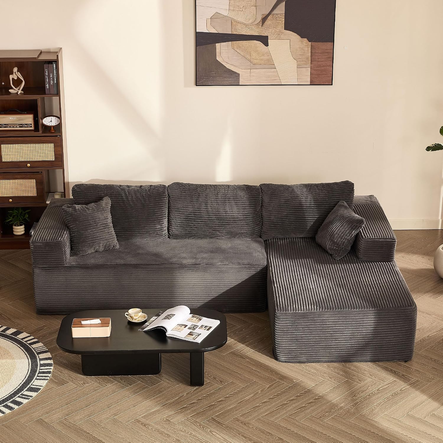Sofá esquinero con función Cama y Chaise Longue